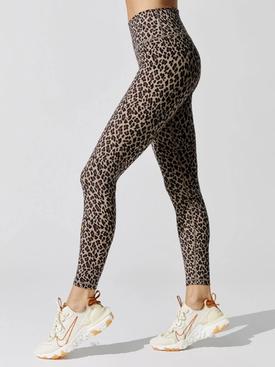 Varley Century Legging 2.0 - Coffee Cheetah - Size Xs In Animal Print