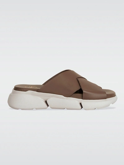 Atp Atelier Sovereto Vacchetta Leather Sandal - Khaki Brown/sand - Size 36