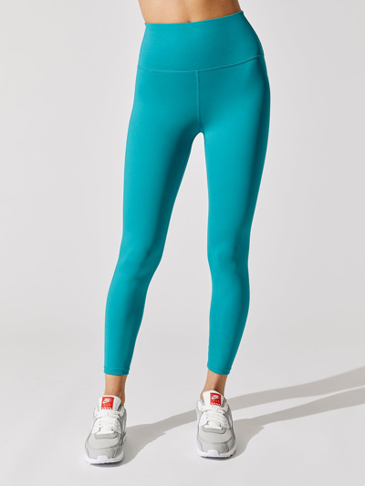 Carbon38 High Rise 7/8 Legging In Cloud Compression In Dark Teal