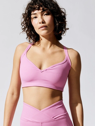 Year Of Ours Ribbed Curve Bra - True Pink - Size M