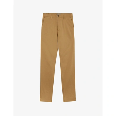 Ted Baker Genbee Camburn Cotton Blend Relaxed Chino Pants In Natural