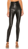 Nookie Viktoria Faux Leather Pants In Matte Black