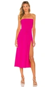 Amanda Uprichard Mandy Midi Dress In Fuchsia