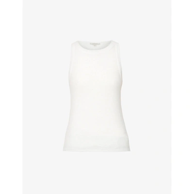 Allsaints Womens White Rina Stretch-jersey Tank Top 14