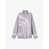 ACNE STUDIOS WOMENS THISTLE PURPLE EPOLA TIE-DYE COTTON SHIRT S