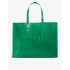 Ted Baker Womens Emerald Croc-detail Icon Leather Tote Bag 1 Size