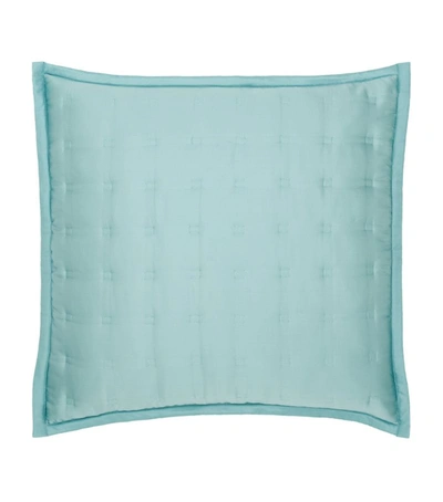 Gingerlily Silk Windsor Cushion Cover (65cm X 65cm) In Green