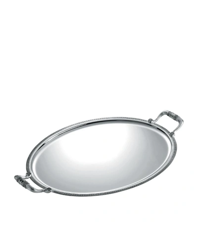 Christofle Silver-plated Malmaison Oval Tray (53cm X 42cm)