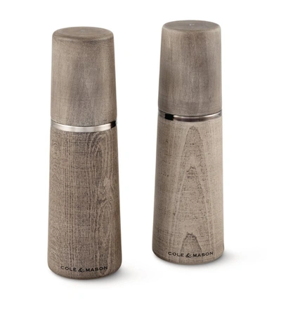 Cole & Mason Marlow Salt And Pepper Mills In Grey
