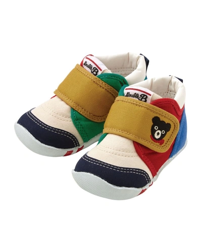 Miki House Colour-block Velcro Shoes In Multi