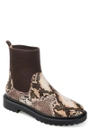 Journee Collection Women's Sabriel Sock Booties In Snake