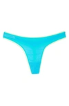 On Gossamer 'hip-g' Mesh Thong In Aqua Surf