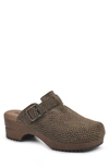 White Mountain Behold Suede Platform Clog In Tan/eprint/suede