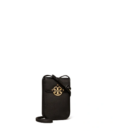 Tory Burch Miller Phone Crossbody In Black