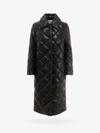 Stand Studio Dorothea Quilted Leatherer Long Coat In Black