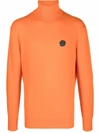 VIKTOR & ROLF ROLL-NECK SEAL LOGO JUMPER