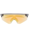 Oakley Encoder Wraparound-frame Sunglasses In Yellow
