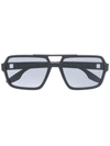 Prada Oversized Square-frame Sunglasses In Black