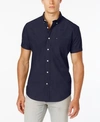 TOMMY HILFIGER MEN'S MAXWELL SHORT-SLEEVE BUTTON-DOWN CLASSIC FIT SHIRT, CREATED FOR MACY'S