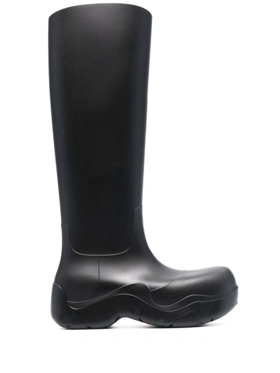 Bottega Veneta The Puddle High Rubber Boot In Black