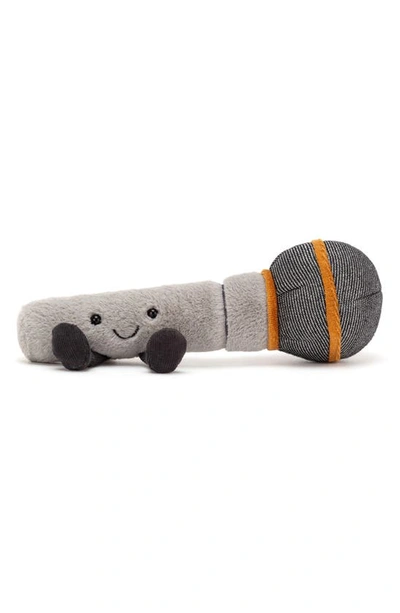 Jellycat Babies' Amusable Microphone Plush Toy In Light Grey