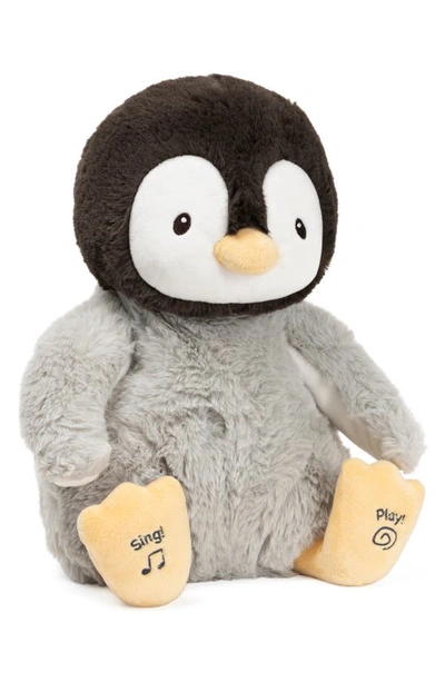Spin Master Babies' Kissy The Penguin Stuffed Animal In Grey