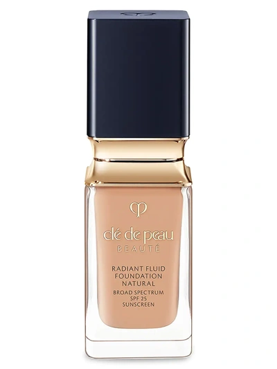 Cl De Peau Beaut Radiant Fluid Foundation Natural Broad Spectrum Spf 25 Sunscreen In O40