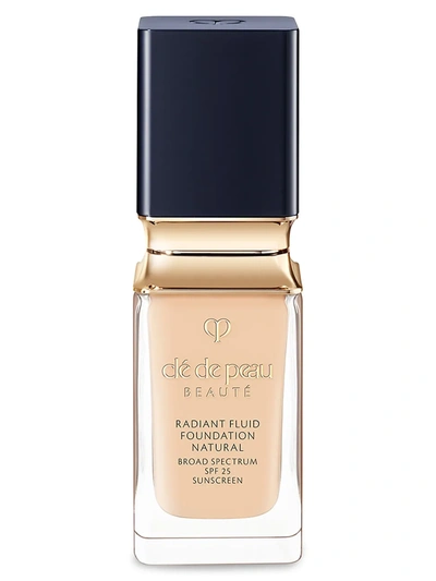Cl De Peau Beaut Radiant Fluid Foundation Natural Broad Spectrum Spf 25 Sunscreen In O10