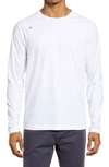 Rhone Crew Neck Long Sleeve T-shirt In Bright White