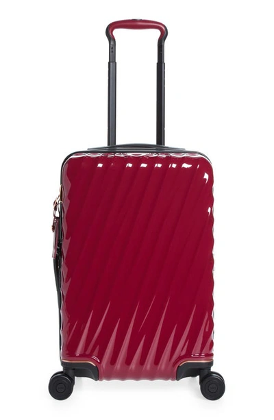 Tumi 22-inch 19 Degrees Aluminum International Expandable Spinner Carry-on In Berry