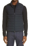 Emporio Armani Lightweight Down Puffer Vest In Black