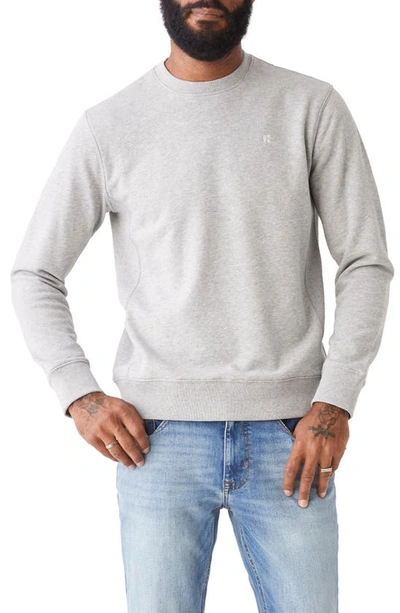 Frank + Oak The 76 French Terry Sweatshirt In Vintage Grey Heather