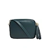 Betsy & Floss Verona Crossbody Tassel Teal Bag With Purple Stripe Strap In Teal