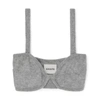 Khaite Eda Cashmere Bralette In Warm Grey