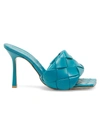 Bottega Veneta 90mm Lido Leather Slide Sandals In Blaster