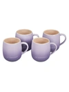 Le Creuset 4-piece Heritage Mug Set In Provence