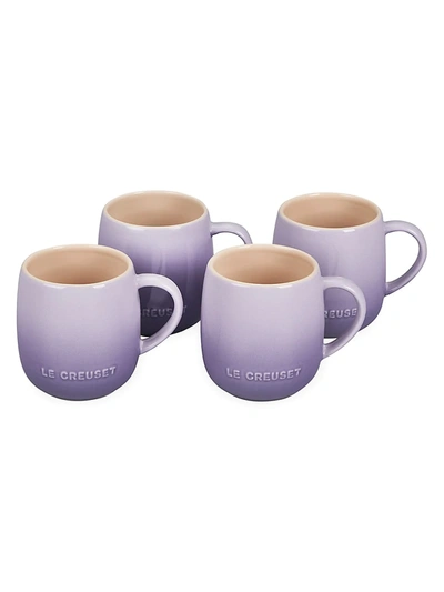 Le Creuset 4-piece Heritage Mug Set In Provence