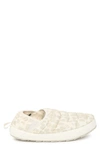 The North Face Thermoball™ Traction Water Resistant Slipper In Silver Grey Leopard Print