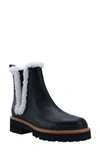 Marc Fisher Ltd Iggie Lug Sole Chelsea Boot In Black Leather