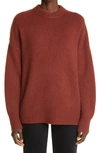 Co Oversized Cashmere Knit Crewneck Sweater In Currant