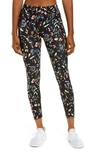 Sweaty Betty Power Pocket Workout Leggings In Blue Floral Pop Print