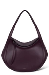 Wandler Lin Leather Hobo Bag In Grape 2413