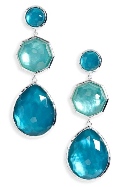Ippolita Wonderland Crystal Doublet Drop Earrings In Silver