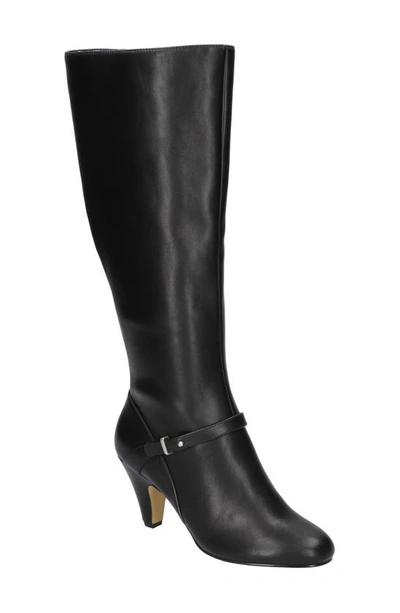 Bella Vita Sasha Knee High Boot In Black Leather