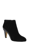 Bella Vita Brennan Womens Leather Embossed Ankle Boots In Black Leather