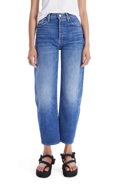 Mother The Curbside High Rise Straight Leg Ankle Jeans In