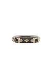 Armenta Old World Crivelli Stack Band Ring With Black Sapphires In Silver