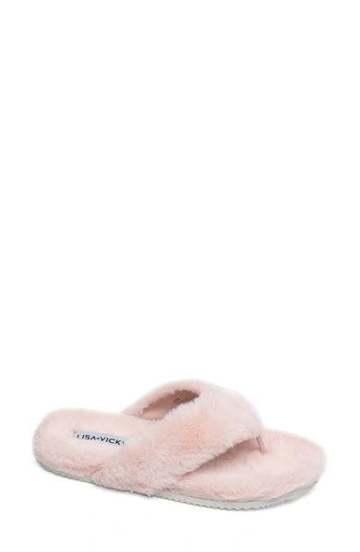 Lisa Vicky Admire Faux Fur Slipper In Tinder Pink