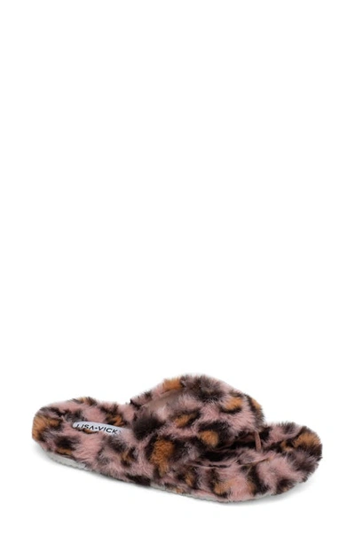 Lisa Vicky Admire Faux Fur Slipper In Pink