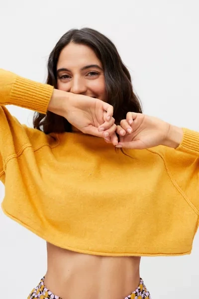 Cropped Yellow Urban Outfitters Yellow Sweater Urban Outfitters Uo